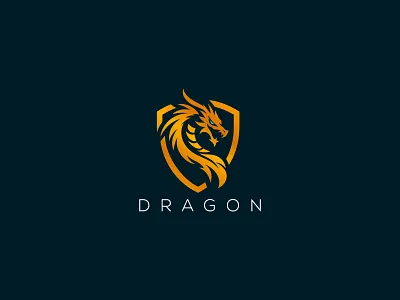 Dragon Logo animal animal logo brand brand identity branding dragon dragon fire logo dragon logo dragon shield fire logo flying dragon logo logo design logo for sale shiel logo top dragon top logo