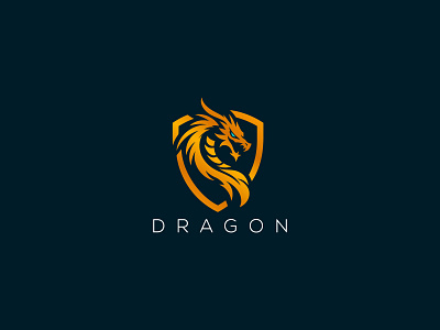 Dragon Logo animal animal logo brand brand identity branding dragon dragon fire logo dragon logo dragon shield fire logo flying dragon logo logo design logo for sale shiel logo top dragon top logo