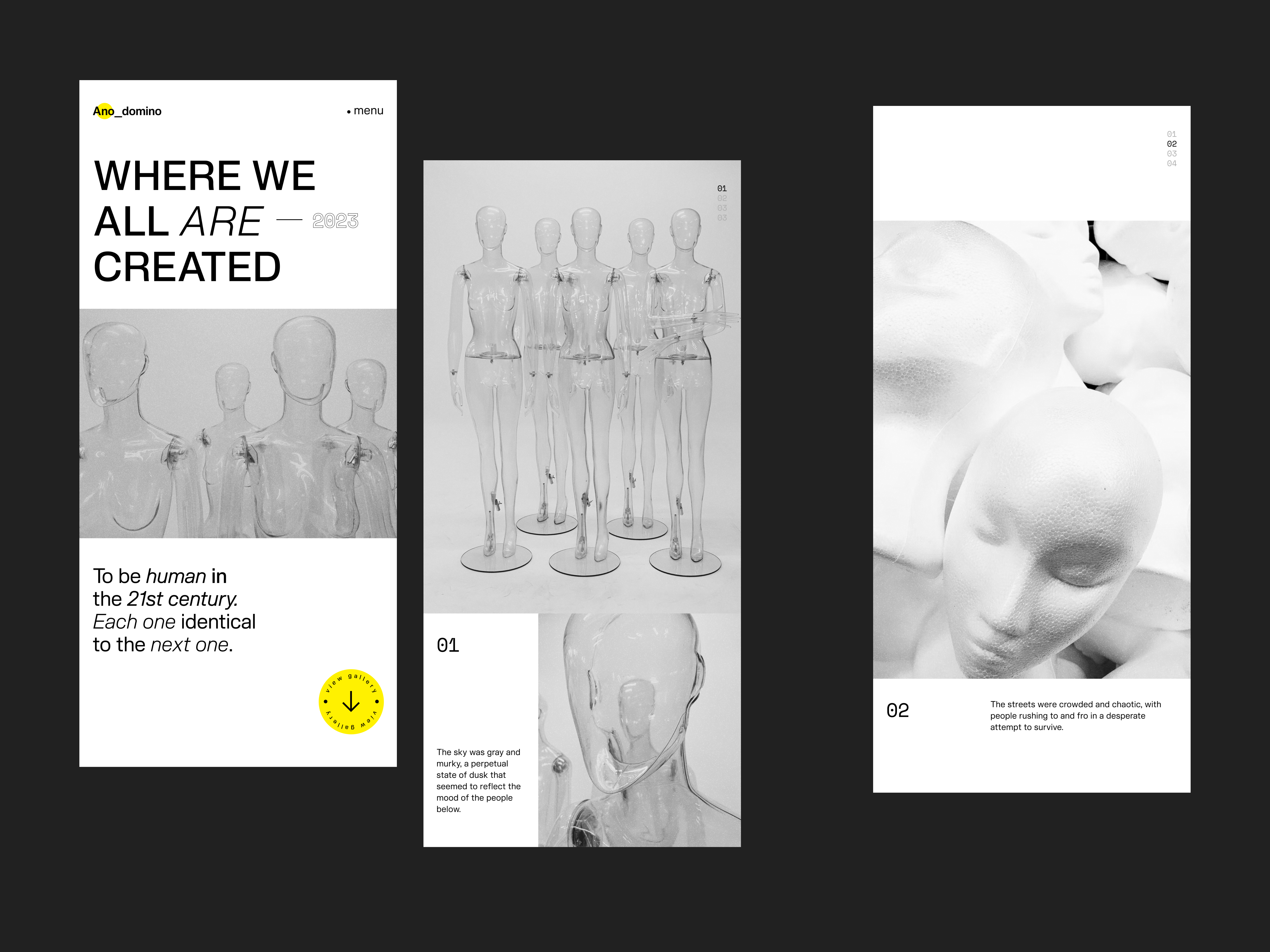 Editorial Exploration branding clean concept design editorial flat graphic design layout lookbook minimal mobile type typo typography ui web white space