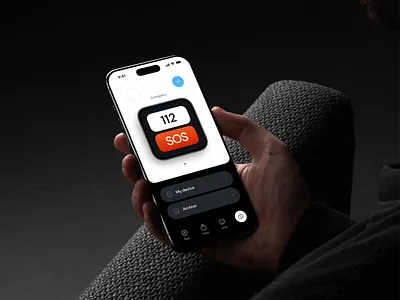 Smart SOS Button App UI accessibility app app design design emergency interface ios minimal design mobile mobile app mobile app design neumorphism product design sos ui ui design ux