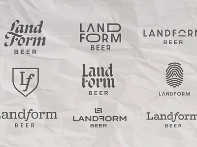 ForeLand Logo Exploration badge beer blackletter branding brewery design font icon land lettering logo mark modern shield type typography vector vintage wordmark