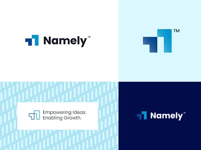 Corporate “N” Logo for Namely Group branding flatdesign graphic design gridlogo logo n letter nletterlogo techlogo ui
