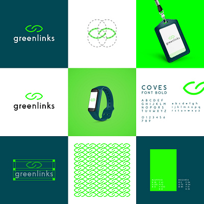 Software Company Logo branding design graphic design green illustration link links logo logo design minimal software software company software logo technology vector