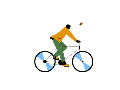 Cycling In The Park Animation adobe after effect animation animation after effects athletics illustration illustration animation look lottie lottiefiles sports man