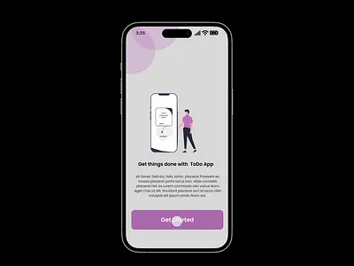 Modern Mobile App: iPhone 14 Pro Max To-Do App Design app design illustration modern app ui ux