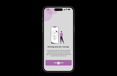 Modern Mobile App: iPhone 14 Pro Max To-Do App Design app design illustration modern app ui ux