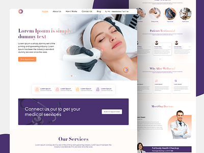 Beauty & Skin care website beauty figma scincare ui uiux design website design