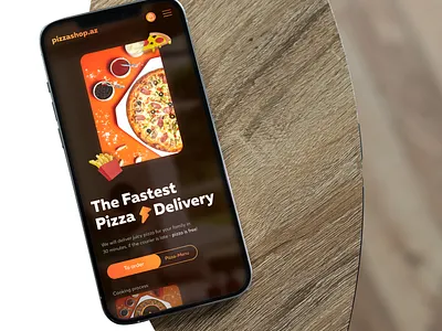 Pizza Delivery website animation app azerbaijan baku branding design figma illustration logo ui web design website website design