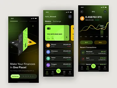 Crypto app design android app bitcoin coin crypto finance ios ios app design mobile statistics trading transection transfer ui design ux design wallet wallet design