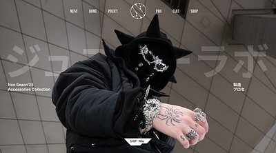 LUXURY Y2K JEWELRY WEB DESIGN figma templates figma web header futuristic header inspo jewelry website post human shop posthuman ui uix web design web design web design headder web redesign figma y2k y2k websites