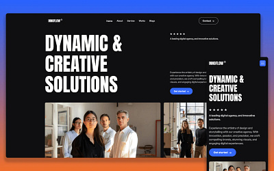 InnoFlow - CMS Website For Startups and Tech agencies cms figma framer landing page startup tech web design webflow