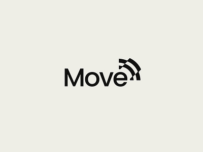 Move Wordmark brand identity branding clever graphic design logo logo design minimal modern move logo technology transport logo wordmark