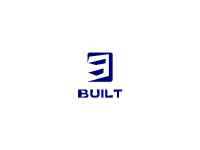 BUILT Negative space B Logo | Branding 3d animation architecture b logo b negative space logo branding building logo business logo custom logo design graphic design house logo illustration letter b logo modern logo motion graphics ui vector