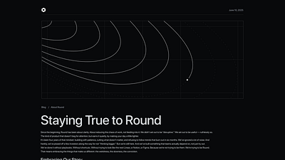Round blog | 5/5 Daily Design. ui
