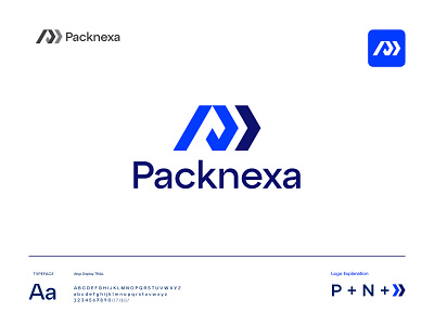 Packnexa E-commerce Logo brand branding business logo digital marketing dropshipping e commerce e commerce business e commerce fulfilment e commerce website logistics moving onlineshop shopify technology