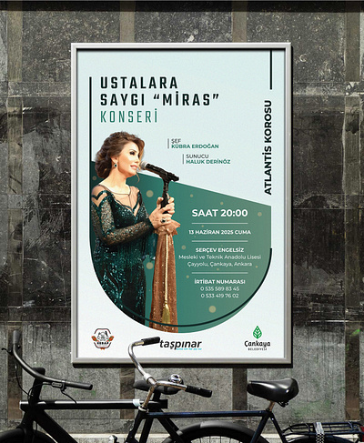 Kübra Erdoğan Poster/Invitation Design concert invitation poster song