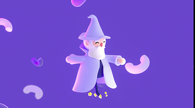 Wizard walking cycle 3d animation character animation loop magic magician walking cycle wizard