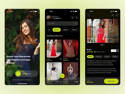 Sanskriti – Elegant Lehenga & Suit Shopping App UI Design app apparel application clothes clothing line concept e commerce e commerce app fashion interface mockup online shop outfits product shopping app style ui ux wardrobe women