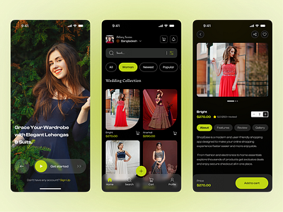 Sanskriti – Elegant Lehenga & Suit Shopping App UI Design app apparel application clothes clothing line concept e commerce e commerce app fashion interface mockup online shop outfits product shopping app style ui ux wardrobe women