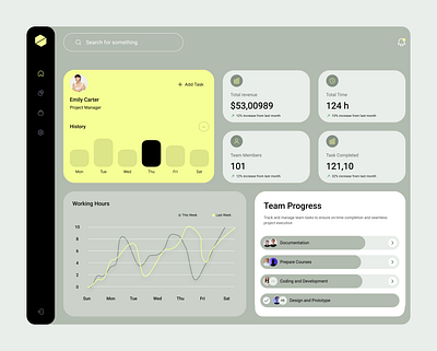 Project Management Dashboard dashboard dashboard ui green greenpallete grey management dashboard management ui managementdashboard project project dashboard project ui projectmanagement projectmanagementdashboard