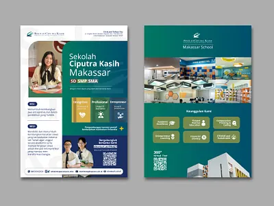 Modern & Friendly School Promotion Flyer branding canva design dribbbleshowcase education education design flyer graphic design minimalist design modern flyer promotion school branding school flyer simple design