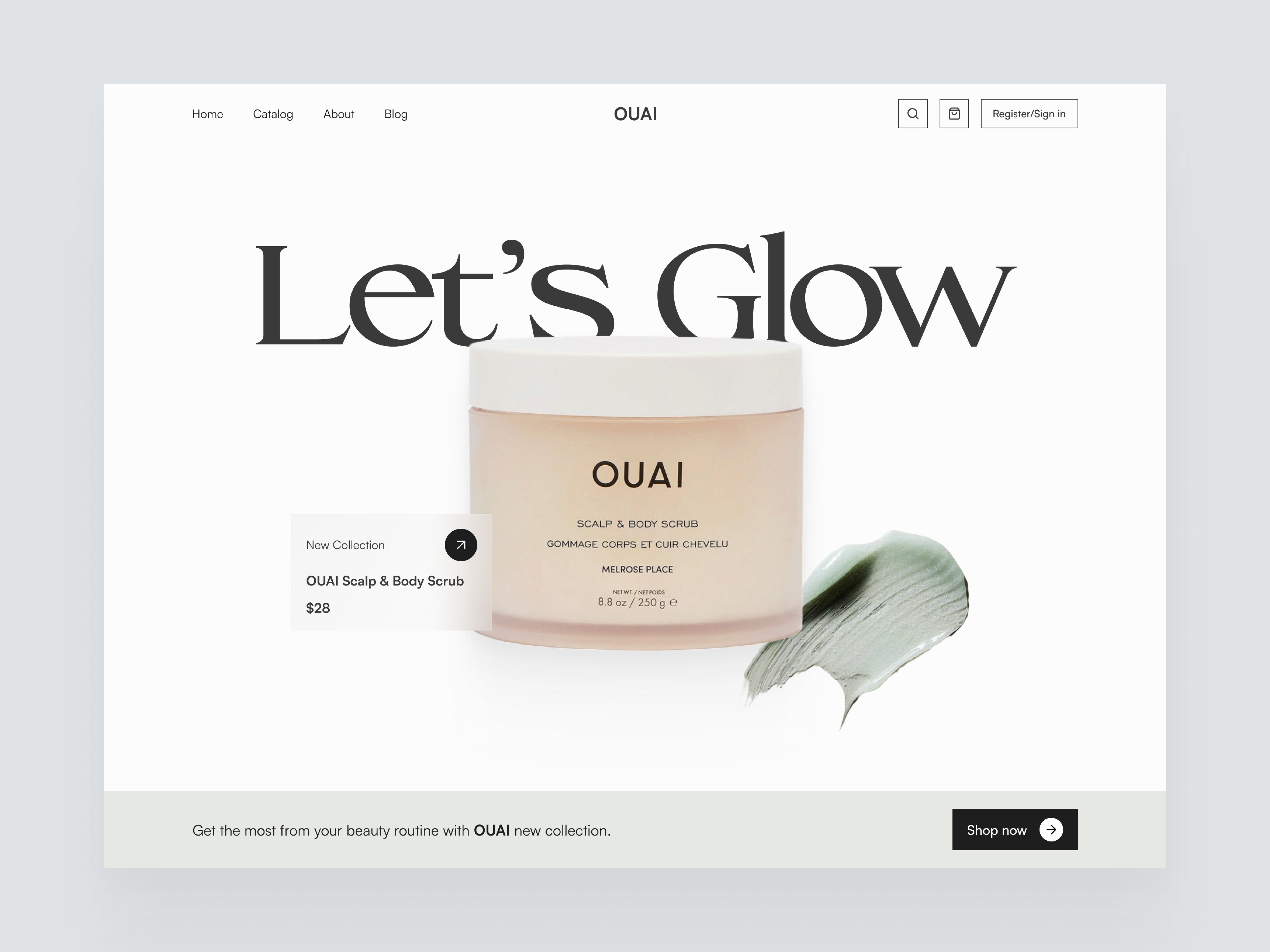 Beauty E-commerce Website ai daily ui design ui ux