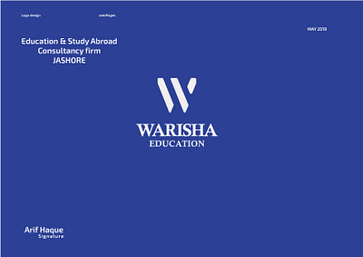Warisha Education Logo branding education logo graphic design logo