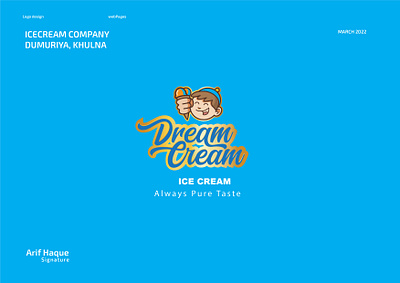 Ice Cream Company, Khulna branding graphic design ice cream logo logo