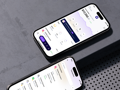 Crypto Wallet Mobile App: Wallet Overview & Transaction History app design chart convert emoney ewallet finance financial app fintech ios ios app design mobile mobile app payment payment method product design subscription subscription history transaction transaction history wallet