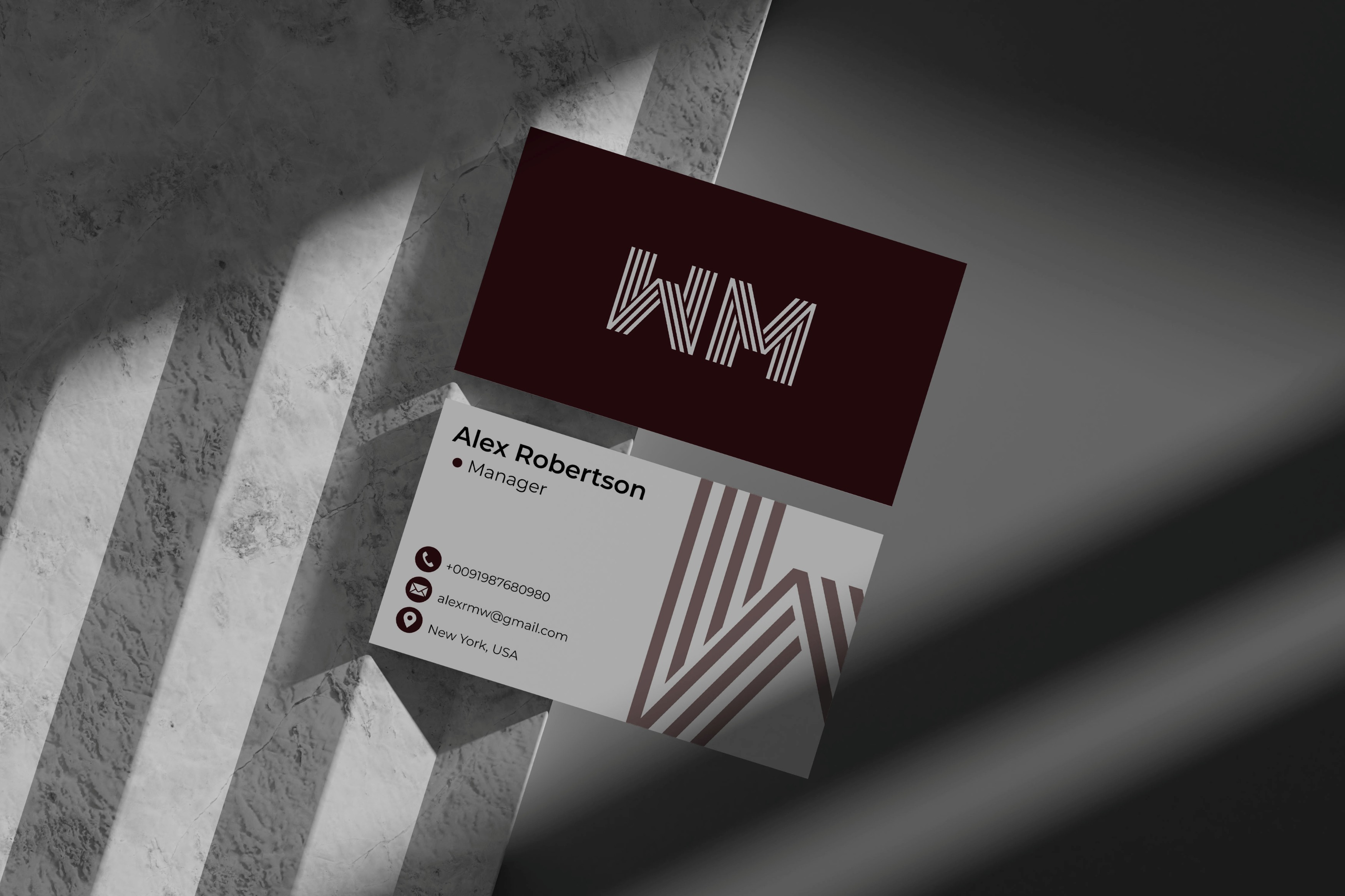 Example of Minimalist Business Card Design.
