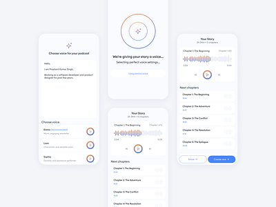 Intent Over Interface - AI Audiobook App Concept aiux designexploration invisibleux minimaldesign mobileappdesign productdesign uxdesign uxforhumans voiceux
