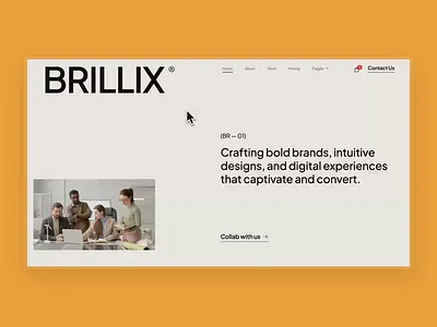 Brillix - Agency Website on Webflow agency website creative agency design agency landing page marketing website portfolio website web design webflow webflow template website design