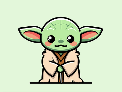 CSS Art: Baby Yoda alien cartoon character css css art css drawing css3 goblin green html illustration kawaii master orc vector web development yoda