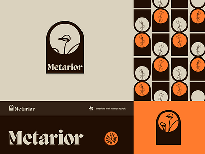 Metarior Branding animated logo animation branding branding identity design design agency flat interior logo minimal motion graphics ui ux web website