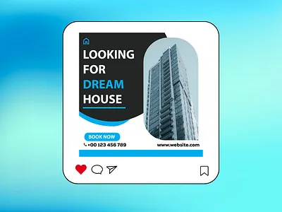 Social Media Post Real Estate branding design graphic design real estate design social post