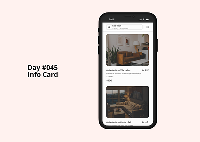 Day 45 Info Card - Daily UI Challenge dailyui day45 ui