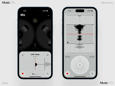 Editor for music ai dashboard design homepage illustration interface ios iphone mobile news ui