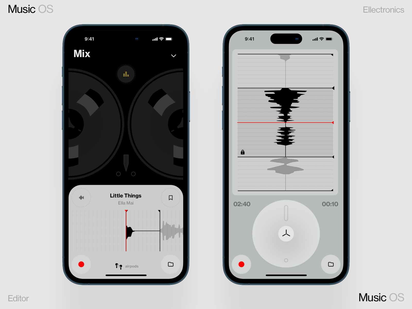 Example of Editor for music