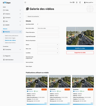 UI/UX Redesign of a Professional App for a TV Network design interface media professionnalapp publication redesign television ui userexperience ux workapp