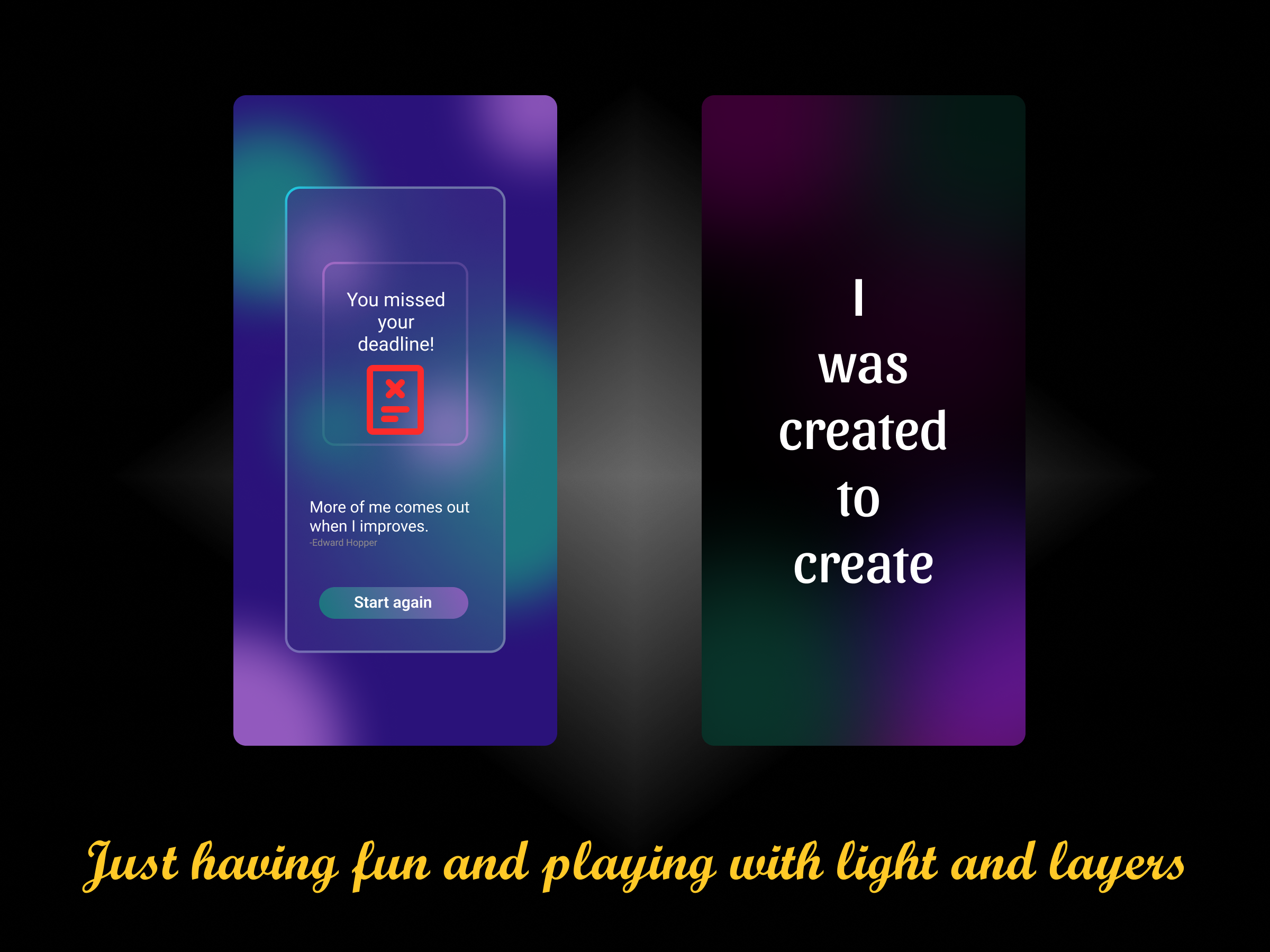 Neumorphism and fun neumorphism quation ui