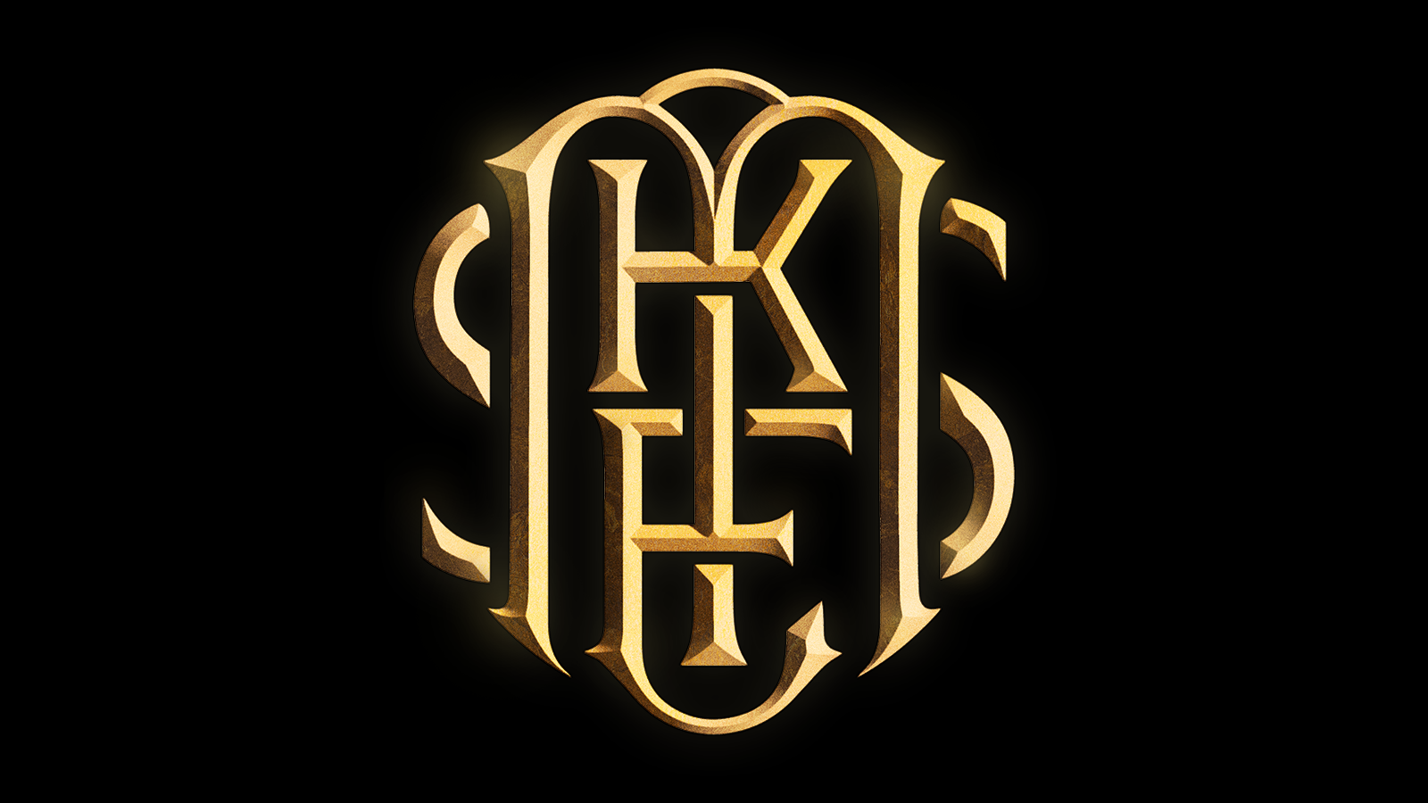 Black & Gold Metallic Monogram By Brendan Keohane On Dribbble