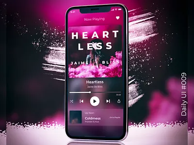 Music Player | Daily UI Challenge 009 dailyui design figma hifi landingpage ui webdesign