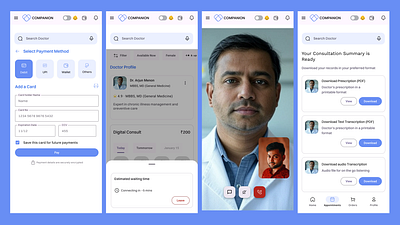 Doctor appointment app concept ux case study app consultation doctor health mobile ui ux