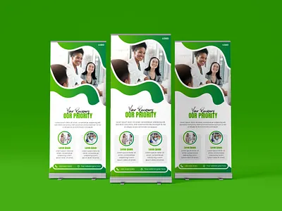 Medical Roll-up Banner Design creativebanner