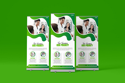 Medical Roll-up Banner Design creativebanner