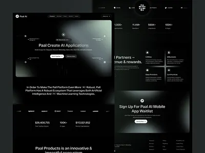 Futuristic AI-Powered Crypto Automation ai animation artificial intelligence automation crypto design digital futuristic landing page landingpage saas startup tech ui uiux ux web web design website