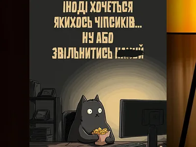 Багато чіпсів шкодять вашому здоров'ю ai branding cat daliy design illustration poster print