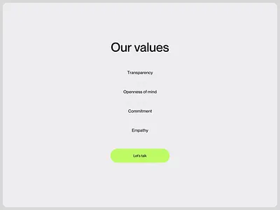 Bejamas - About about animation landing motion graphics page portfolio