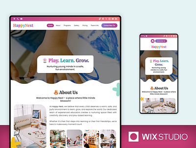 Kids Daycare - Wix Studio Website Template beautiful website child website childcare business childcare website children website colorful website template wix kids website template kids wix website kindergarten website nursery school website nursery website pre school website preschool website wix studio wix studio kids wix studio template wix studio website wix studio website template wix website