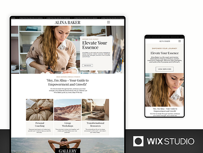 Coach & Influencer - Wix Studio Website Template agency template beautiful website coach template coach website handmade website induvidual website influencer website lifecoach template portfolio website showroom website studio website website for woman website woman design wix studio wix studio website wix studio website template woman website women design